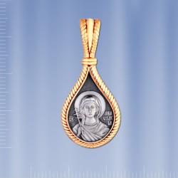 Russische Ikone Silber