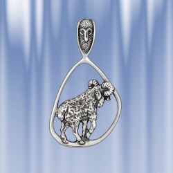 Sternzeichen aus  Silber "Widder"