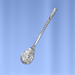 Maskottchen Geld Schaufel Silber