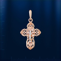 Kreuzanhänger mit Kruzifix Russisches Gold 585 in Deutschland