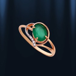  Russisches Goldschmuck Chrysopras