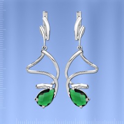 Ohrhaenger mit Quarz. Silber 925°