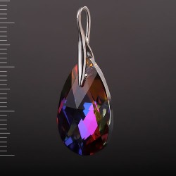 Anhaenger mit Swarovski&reg; Kristallen. Silber