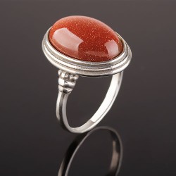 Ring mit Aventurin Silber 