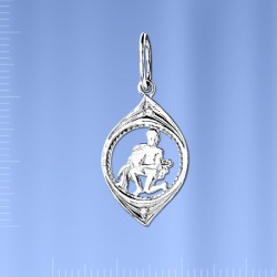 Sternzeichen aus Silber "Wassermann"  