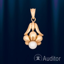 Anhaenger russisches Gold mit Perle