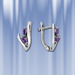 Ohrringe aus Silber 925 mit Amethyst