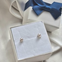Ohrstecker aus 925er Silber Perlen