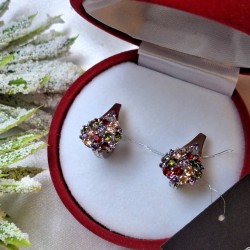 Ohrringe aus Sterlingsilber und Gold mit Zirkonia kaufen