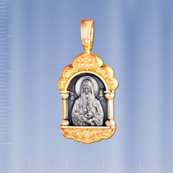 Russische Ikone Silber