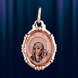 Ikone, russische Goldschmuck 