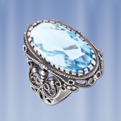 Silberring mit Topas