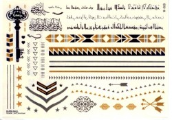 Metallic Flash Tatto Arabescue