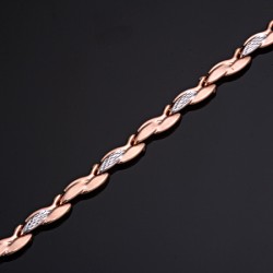  Armband russisches Gold. Bicolor