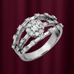 Gianni Lazzaro  Weissgoldring mit Diamanten