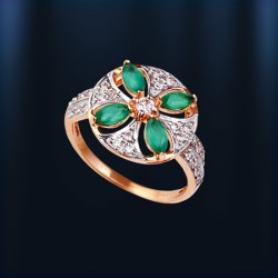  Russisches Goldschmuck Chrysopras
