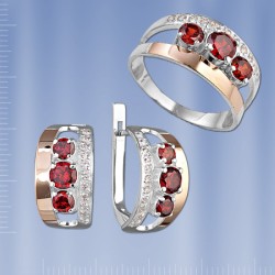 Russische Silberschmuck mit Gold