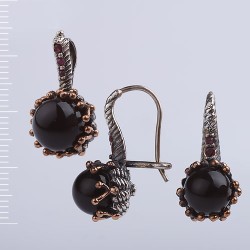 Silberset mit Achat 