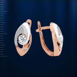Cерьги с Камнями Swarovski&reg; Русское Золото