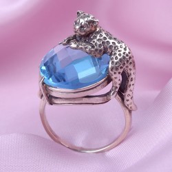 Silberring mit Topas. Silber 925°