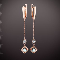 Cерьги с Камнями Swarovski&reg; Русское Золото
