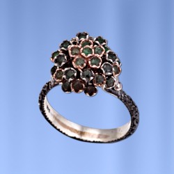  Silberring mit Smaragd
