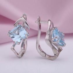 Ohrringe mit Topas. Silber 925°
