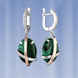 Silberschmuck mit Gold & Malahit