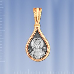 Russische Ikone Silber