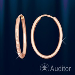 Russische Ohrringe Rotgold
