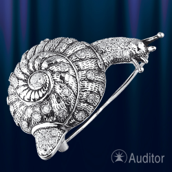 Silber Brosche