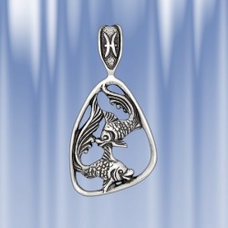 Sternzeichen aus Silber "Fische"