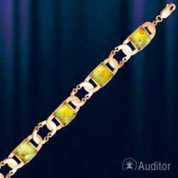 Armband russisches Gold mit Bernstein