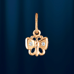 Anhaenger russisches Gold - Schmetterling