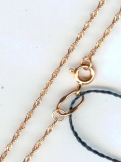 Russian red gold Chain Singapur 60