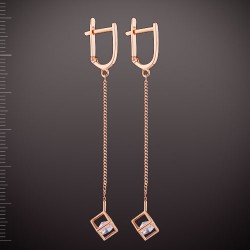 Cерьги с Камнями Swarovski&reg; Русское Золото