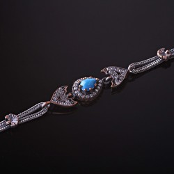 Armband mit Tuerkis Silber