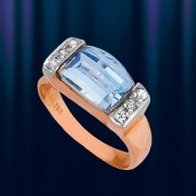 Кольцо из Золота 585 с Топазом