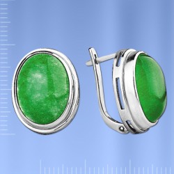 Russisches Silber Ohrringer mit Achat 