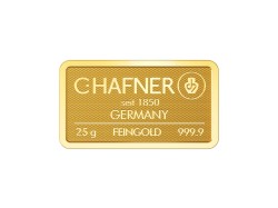 Fine Gold 999,99 Barren 25 Gramm
