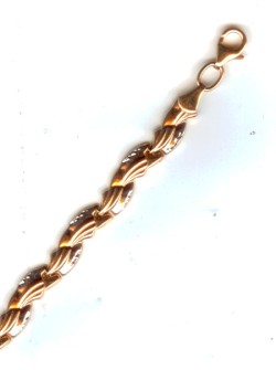 Armband aus Rot/Weissgold 585°