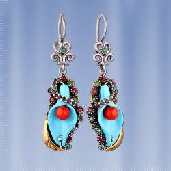 Ohrringe Russische Silberschmuck