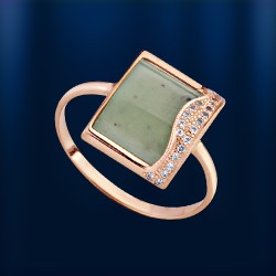  Russisches Goldschmuck Nephrit