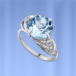 Silberring mit Topas
