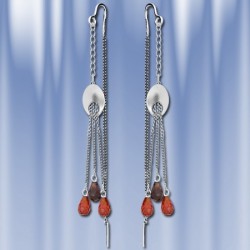 Ohrhaenger aus Silber mit  Zirkon
