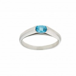 Stilvoller und lakonischer Ring mit Topas