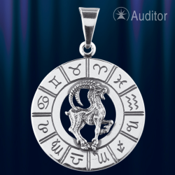 Sternzeichen "Steinbock"  russian silver