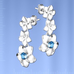 Ohrhaenger mit Topas & Fianiten. Silber