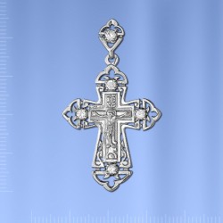 Kreuzanhaenger russisches Sterling Silber