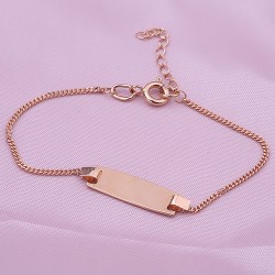 Armband mit Platte russisches Gold 